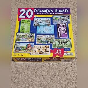 New! 20 Children's Puzzles - 24 PC Each - 10 Double Sided Packs